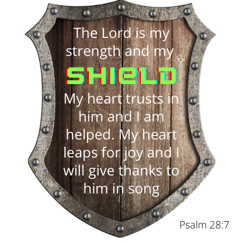 Psa 28:7 – God’s shield