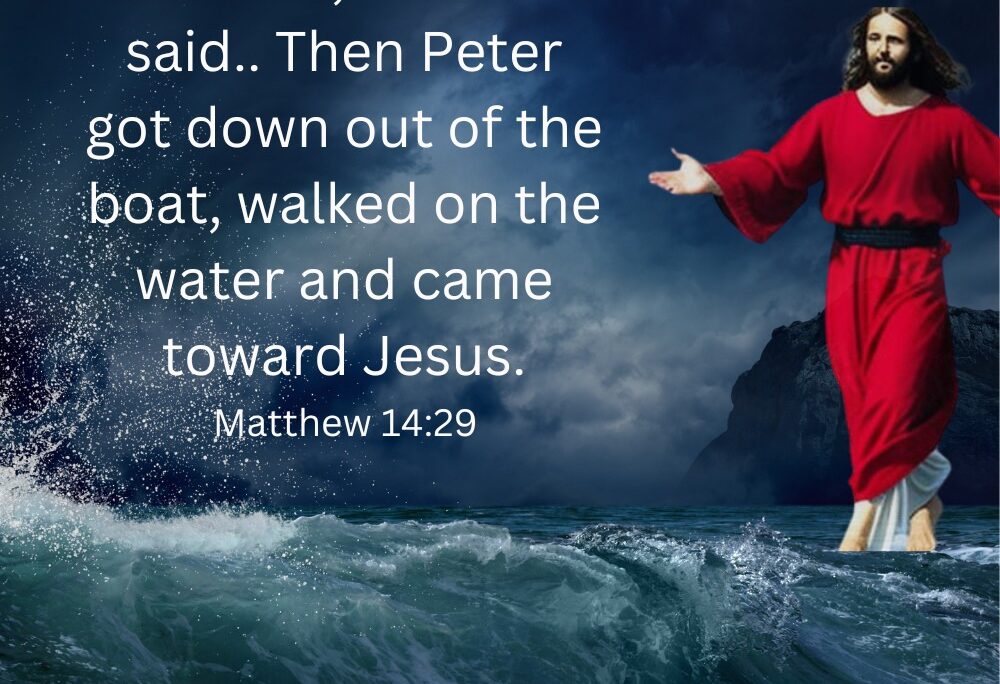 Matt 14v29 – Come