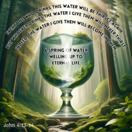 Joh 4v13-14 – Half empty of full?