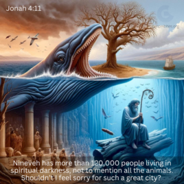 Jon 4v11 – The whale and the worm